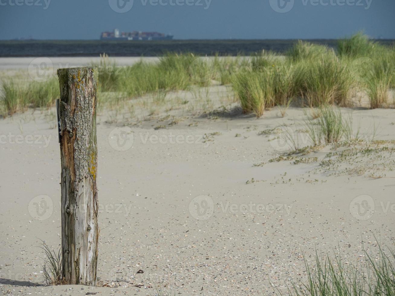 the island of Spiekeroog in germany photo