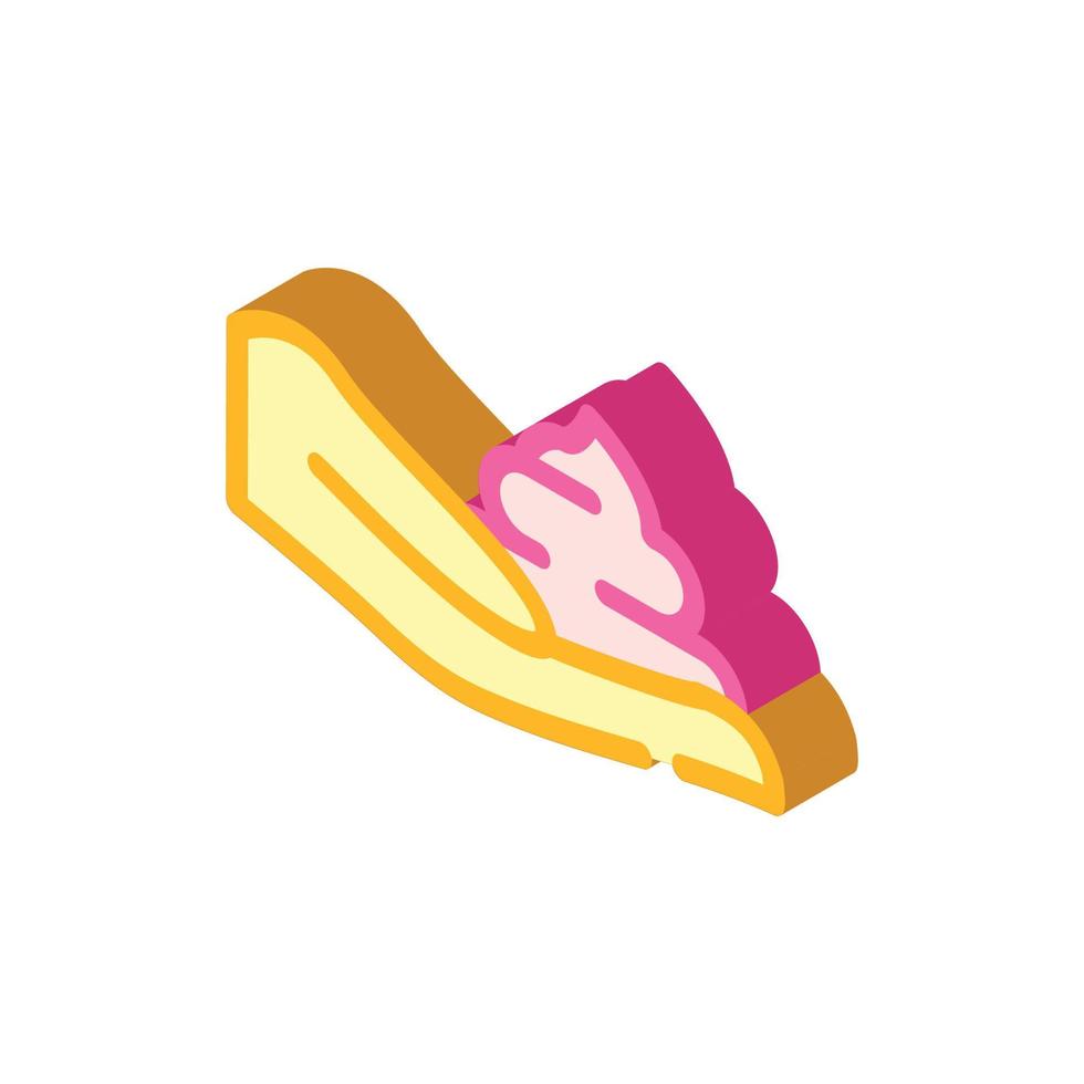 sunscreen cream on hand isometric icon vector illustration