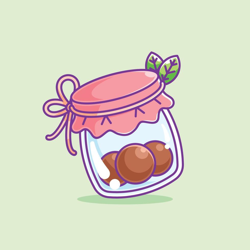 Cute chocolate candy jar cartoon 8243792 Vector Art at Vecteezy