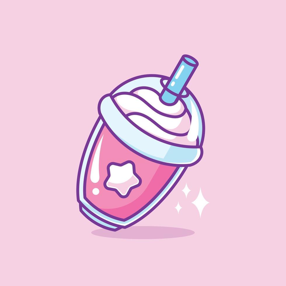 Cute pop ice cartoon design vector