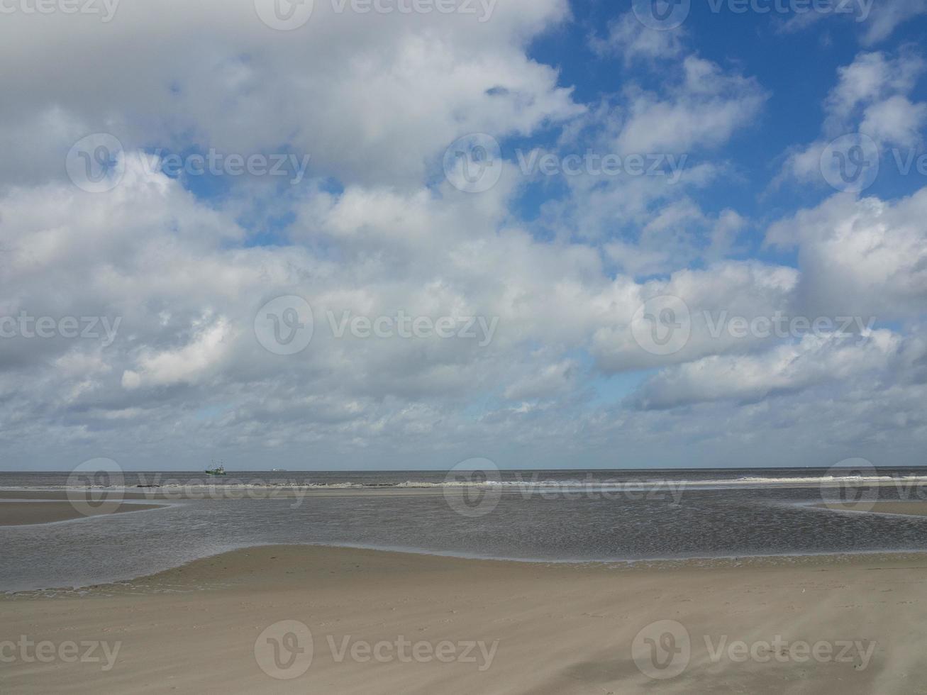 the island of Spiekeroog in germany photo