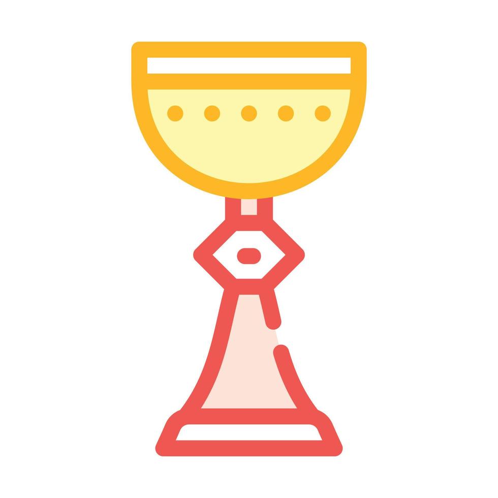 cup goblet color icon vector flat illustration