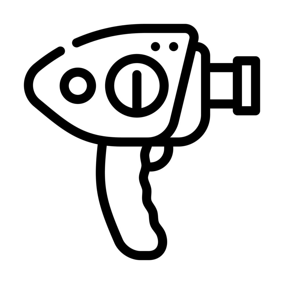 video camera retro gadget line icon vector illustration