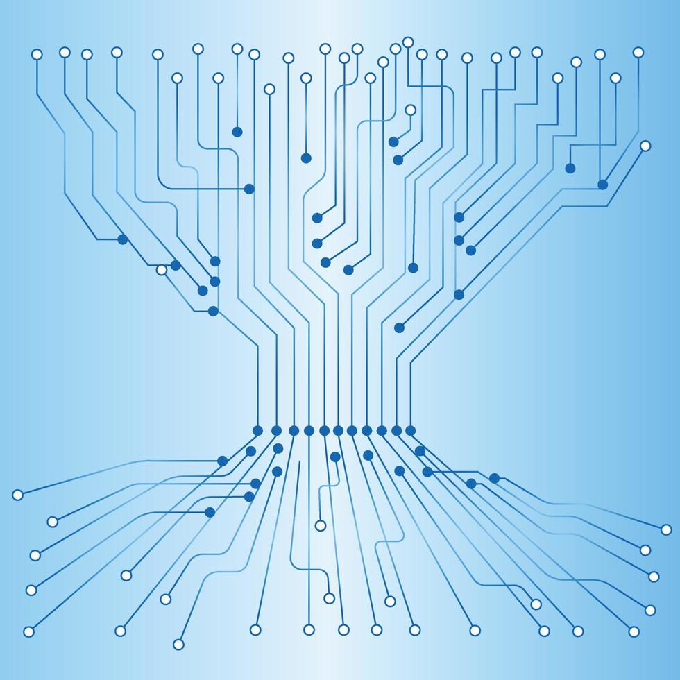 Computer chip Electronic circuit board vector for technology and finance concept and education for future