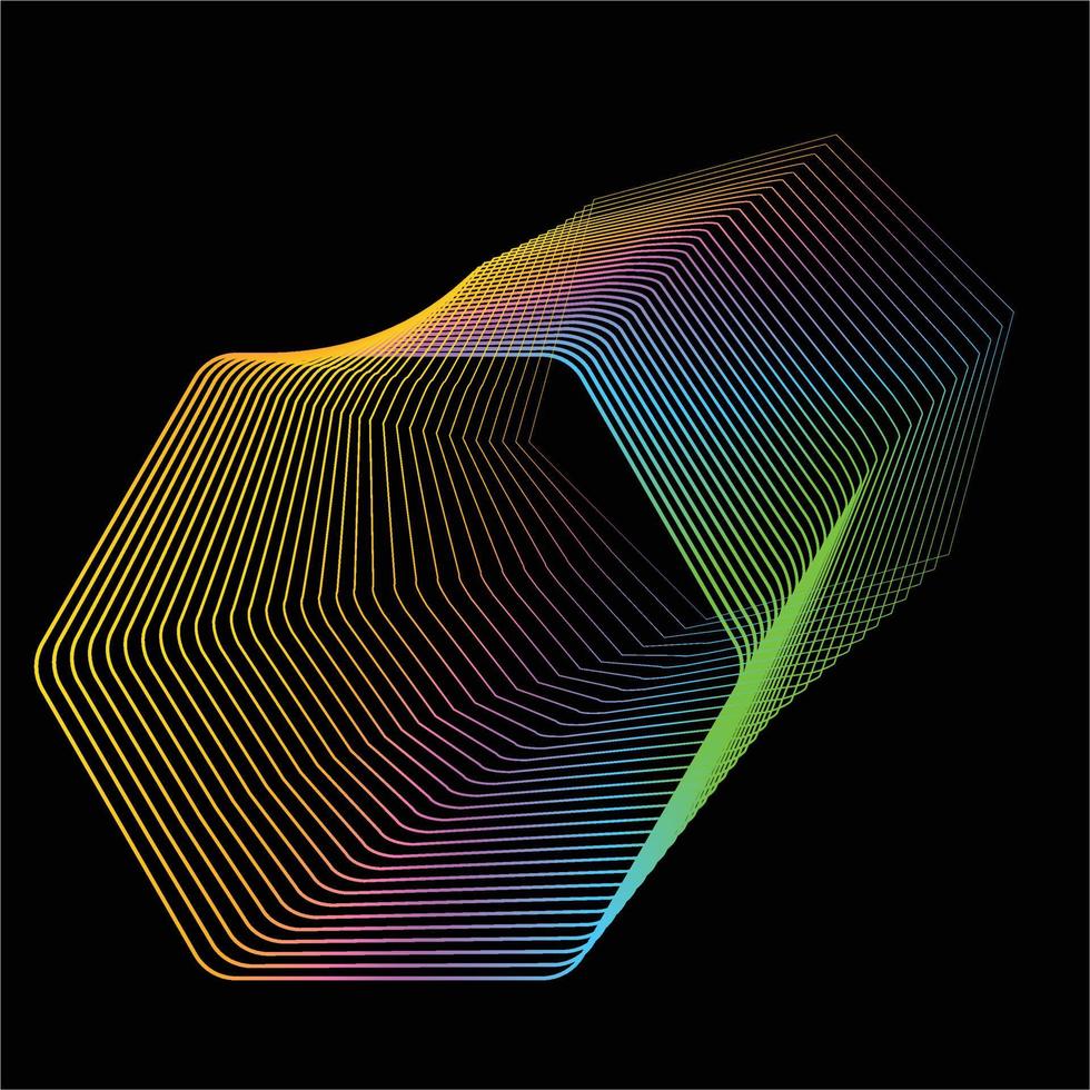 Vector Illustration of movement pattern of lines and shape geometric abstract background. EPS10.