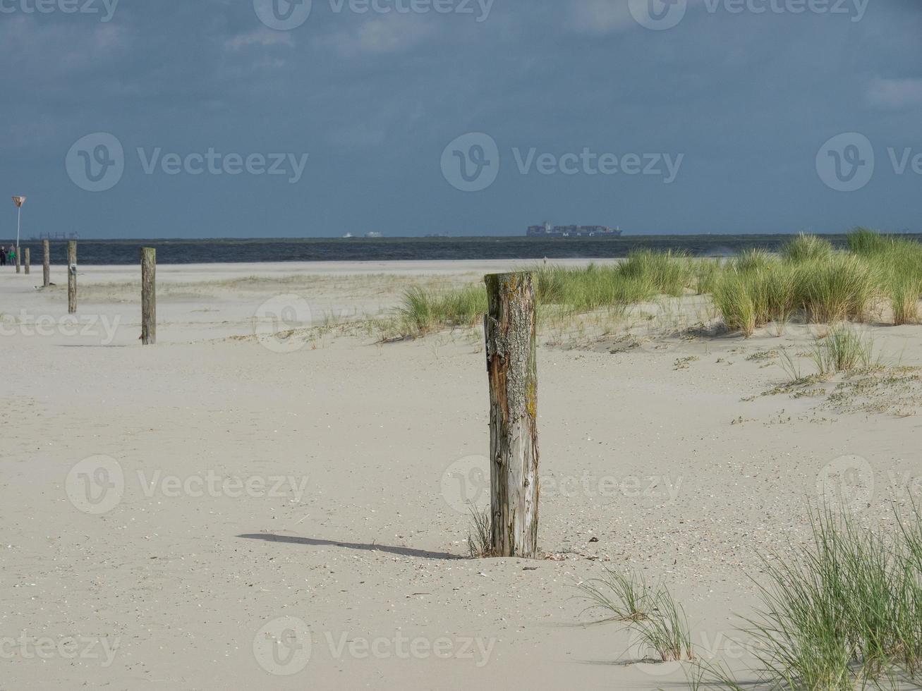 the island of Spiekeroog in germany photo