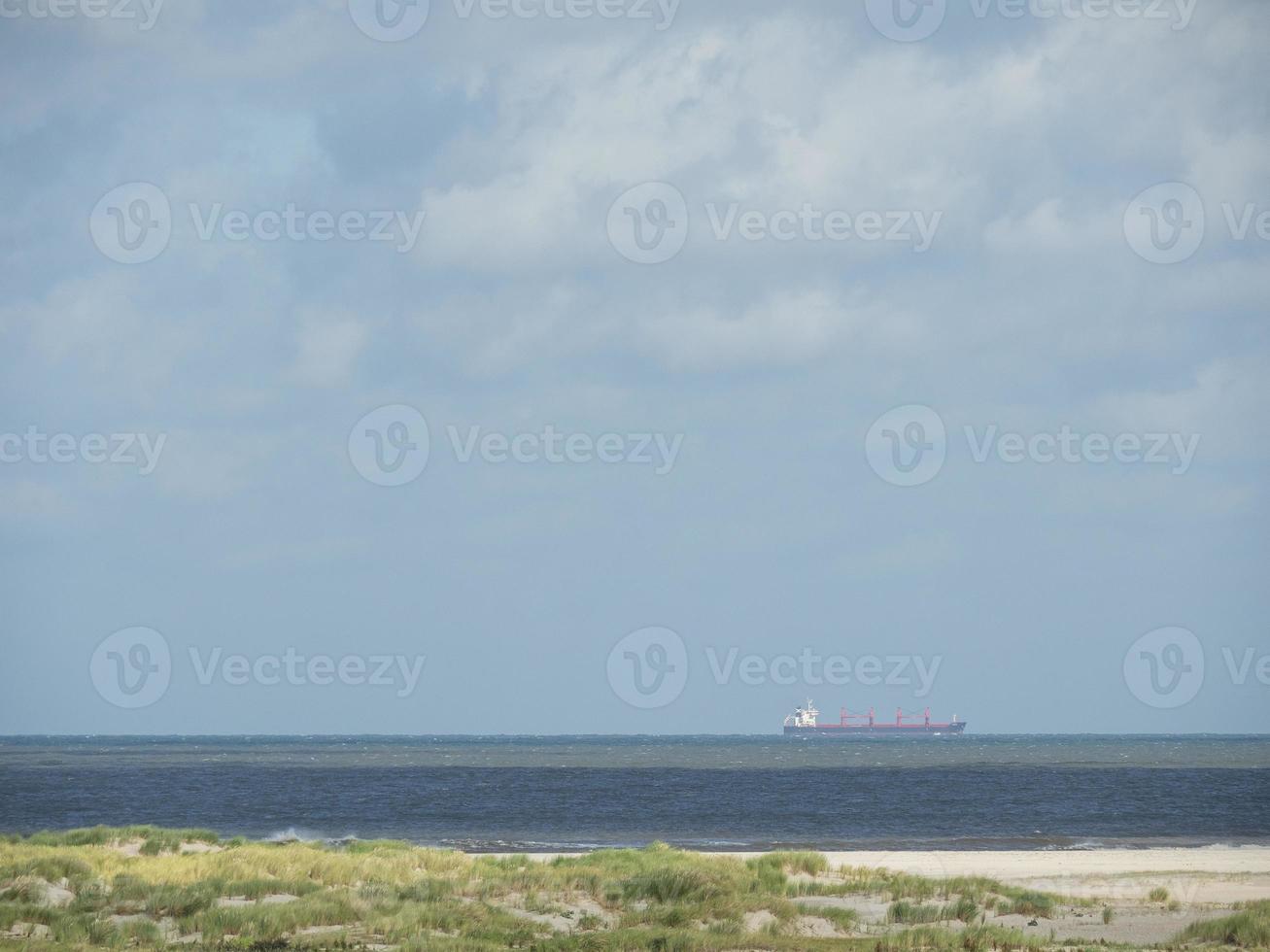 the island of Spiekeroog in germany photo