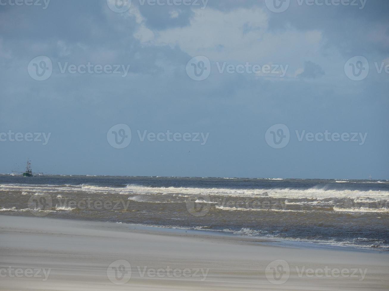 the island of Spiekeroog in germany photo