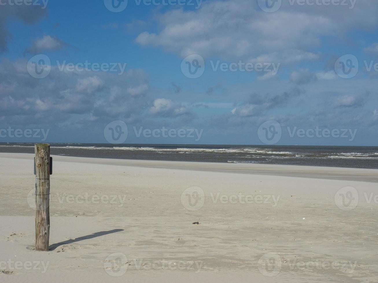 the island of Spiekeroog in germany photo
