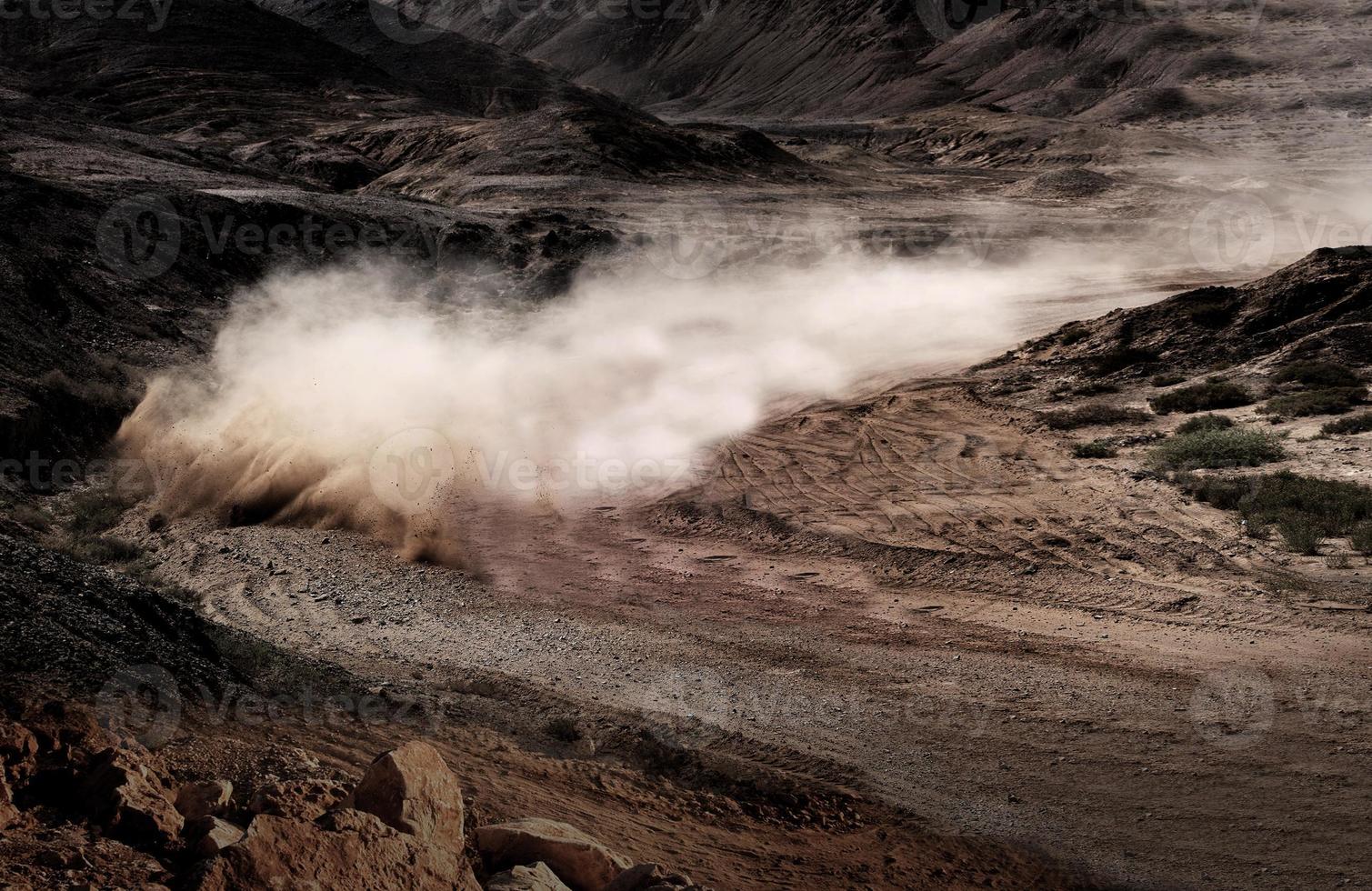 Landmanalaugar dirt road Beautiful, rugged, muddy terrain for the ultimate 4WD 4x4. photo
