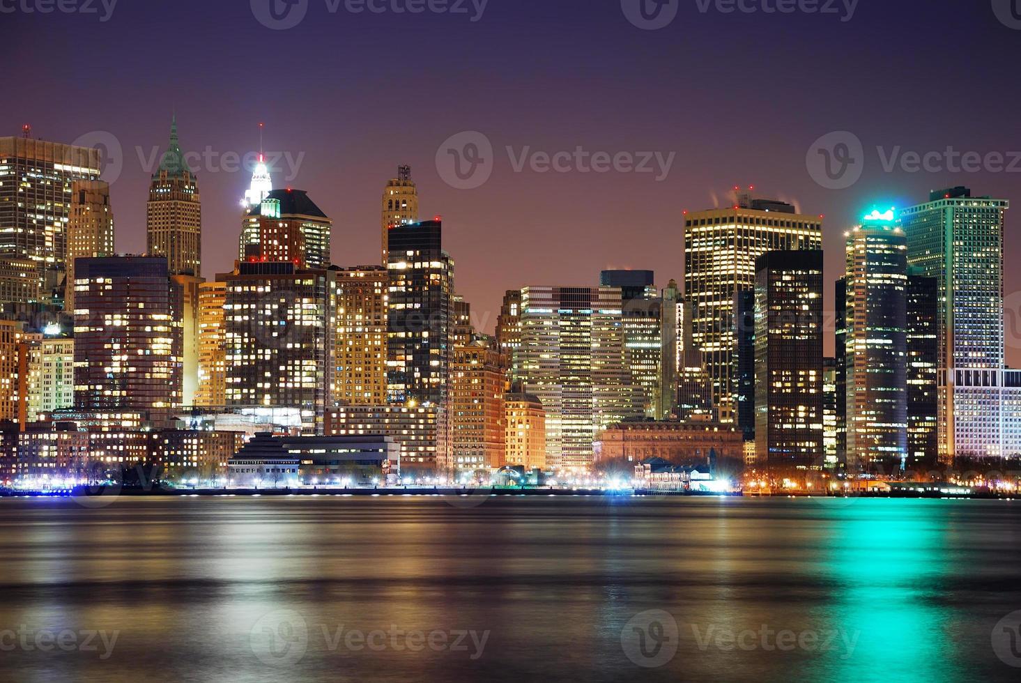 Modern City night scene photo