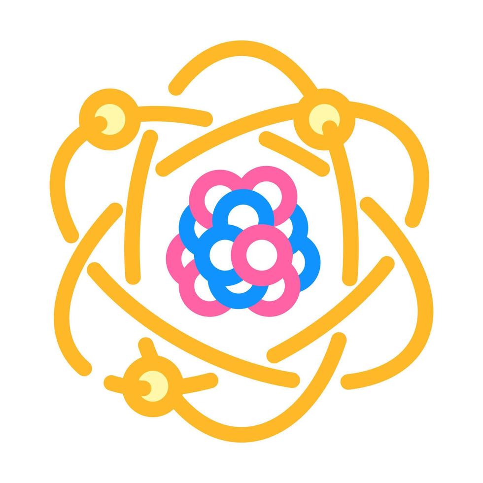 atom stem color icon vector illustration