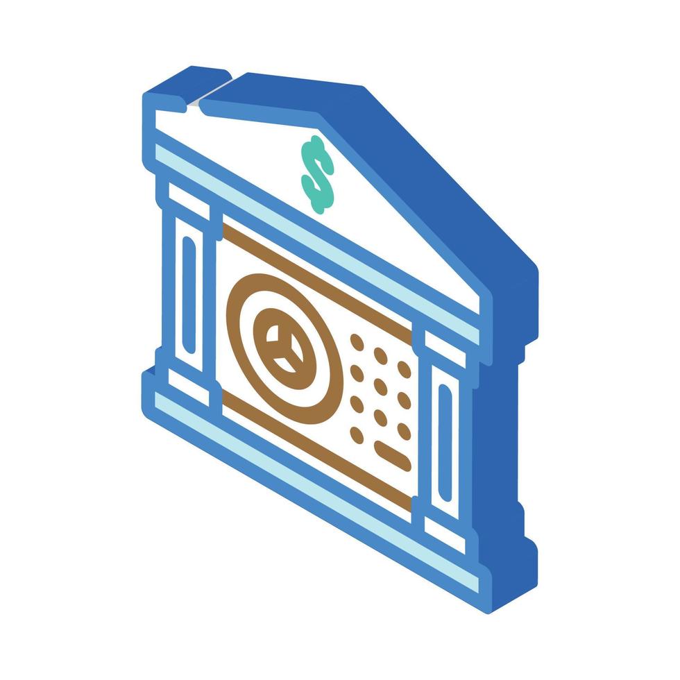 deposit passive income from bank isometric icon vector illustration