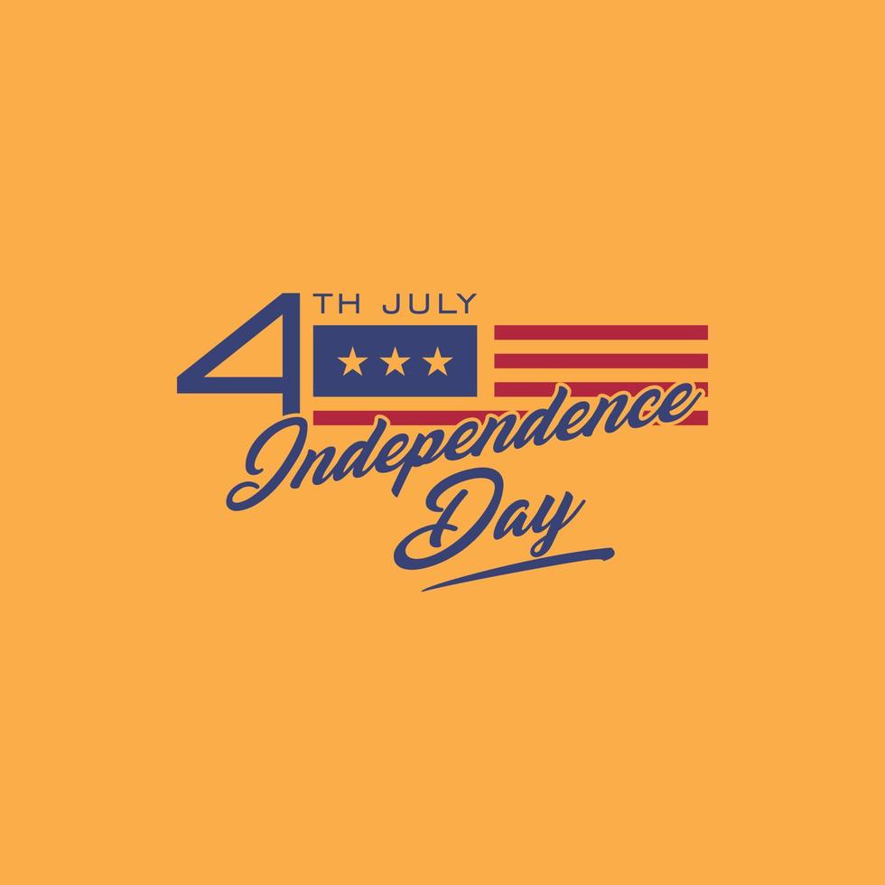 día de la independencia 4 de julio américa vector