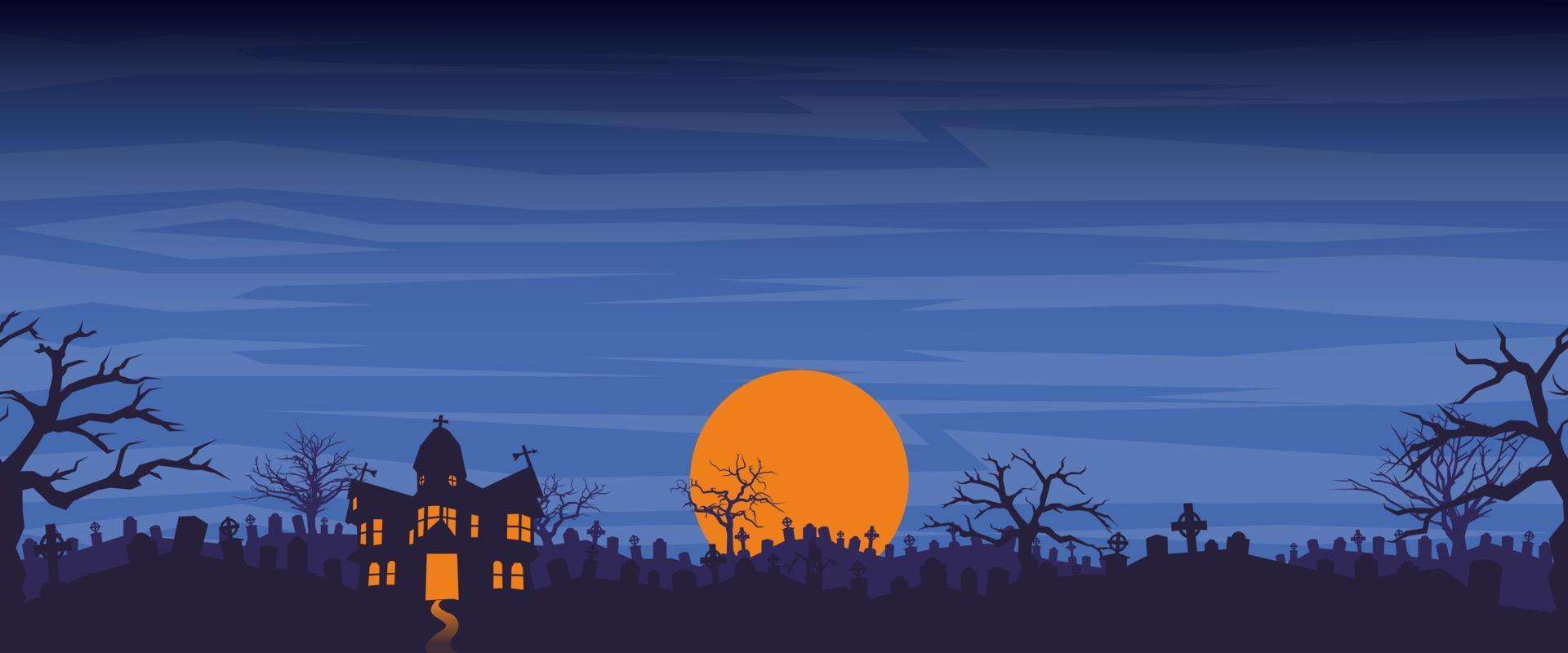 Tileable Colourfull Halloween Background Cartoon Scene vector