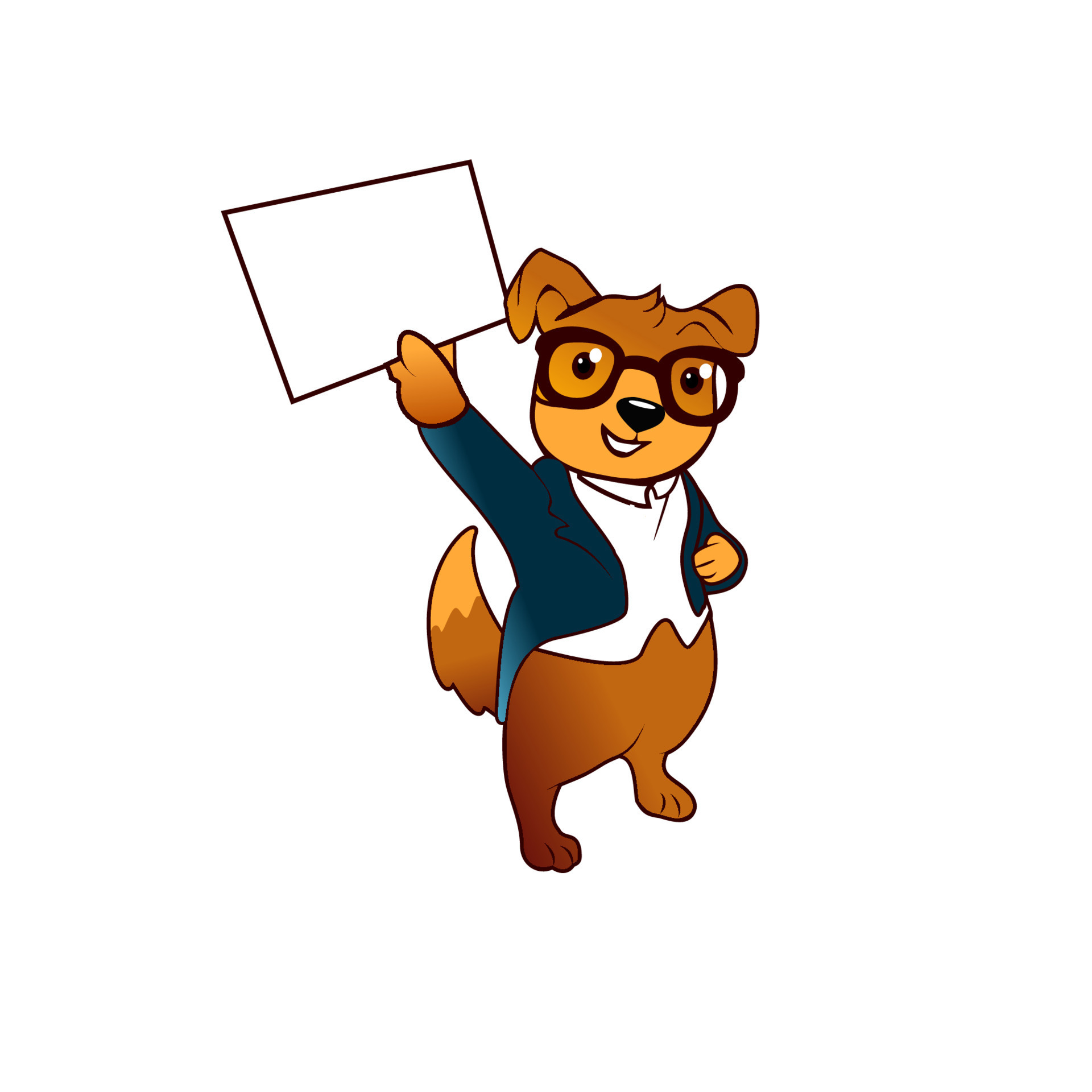 Cartoon Smart Dog Logo Mascot Wearing Glasses Holding Sign Board 8245741 Vector Art At Vecteezy Cartoon Smart Dog Logo Mascot Wearing Glasses Holding Sign Board 8245741 Vector Art At Vecteezy