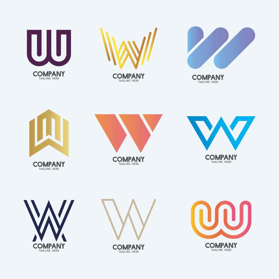 Premium Vector  Ww logo design