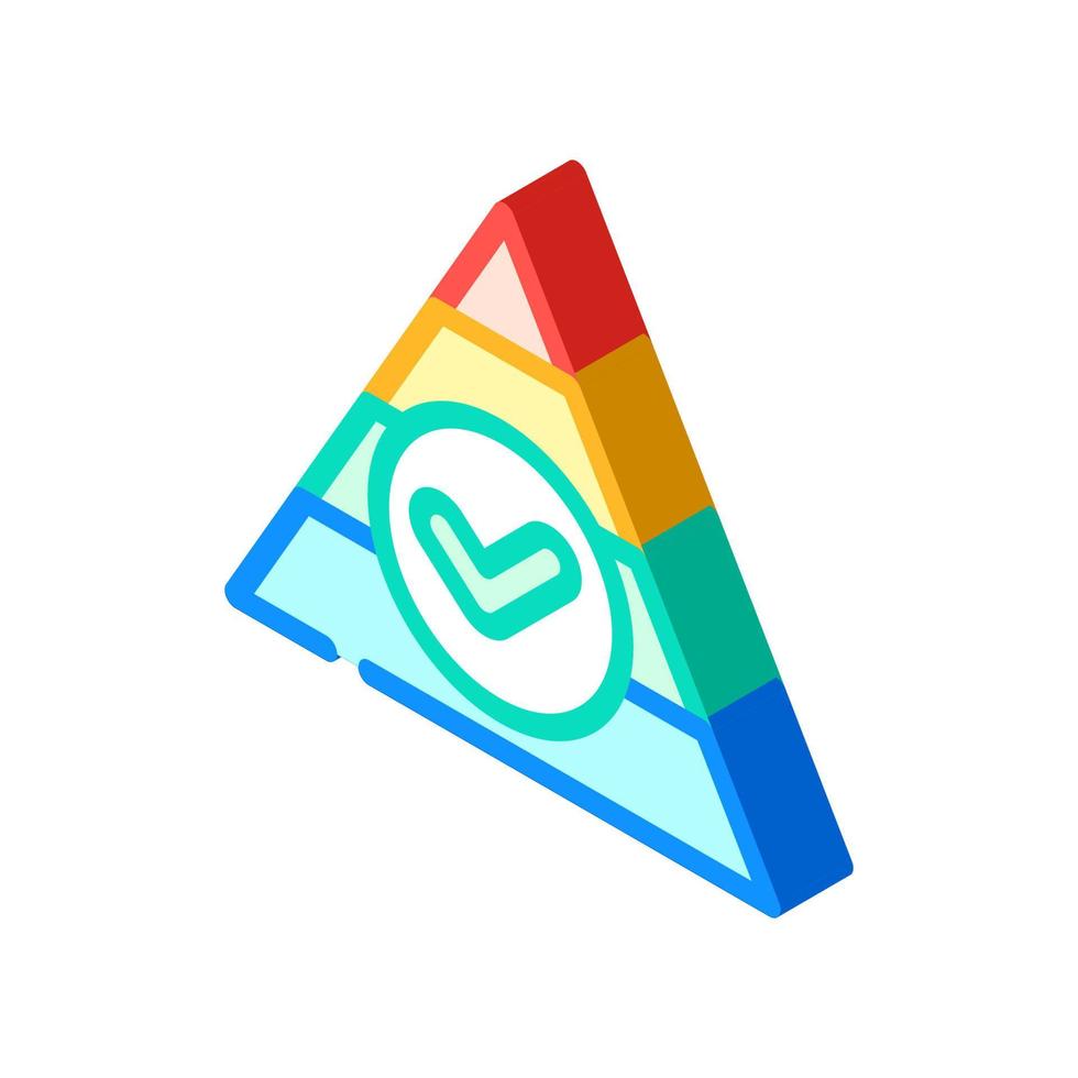 balanced diet isometric icon vector illustration