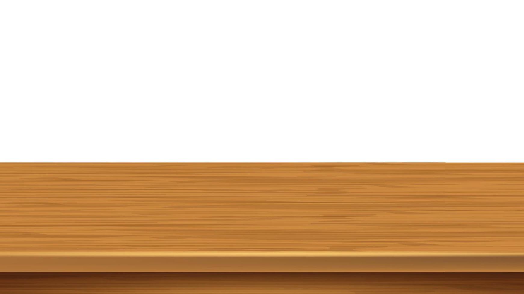 Wooden Shelf Empty Bookshelf Space Surface Vector