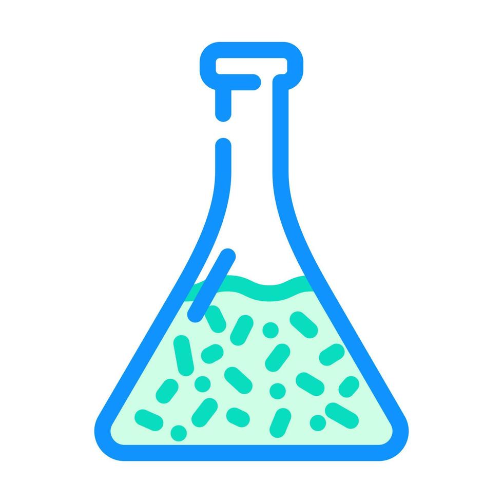 flask with liquid color icon vector illustration