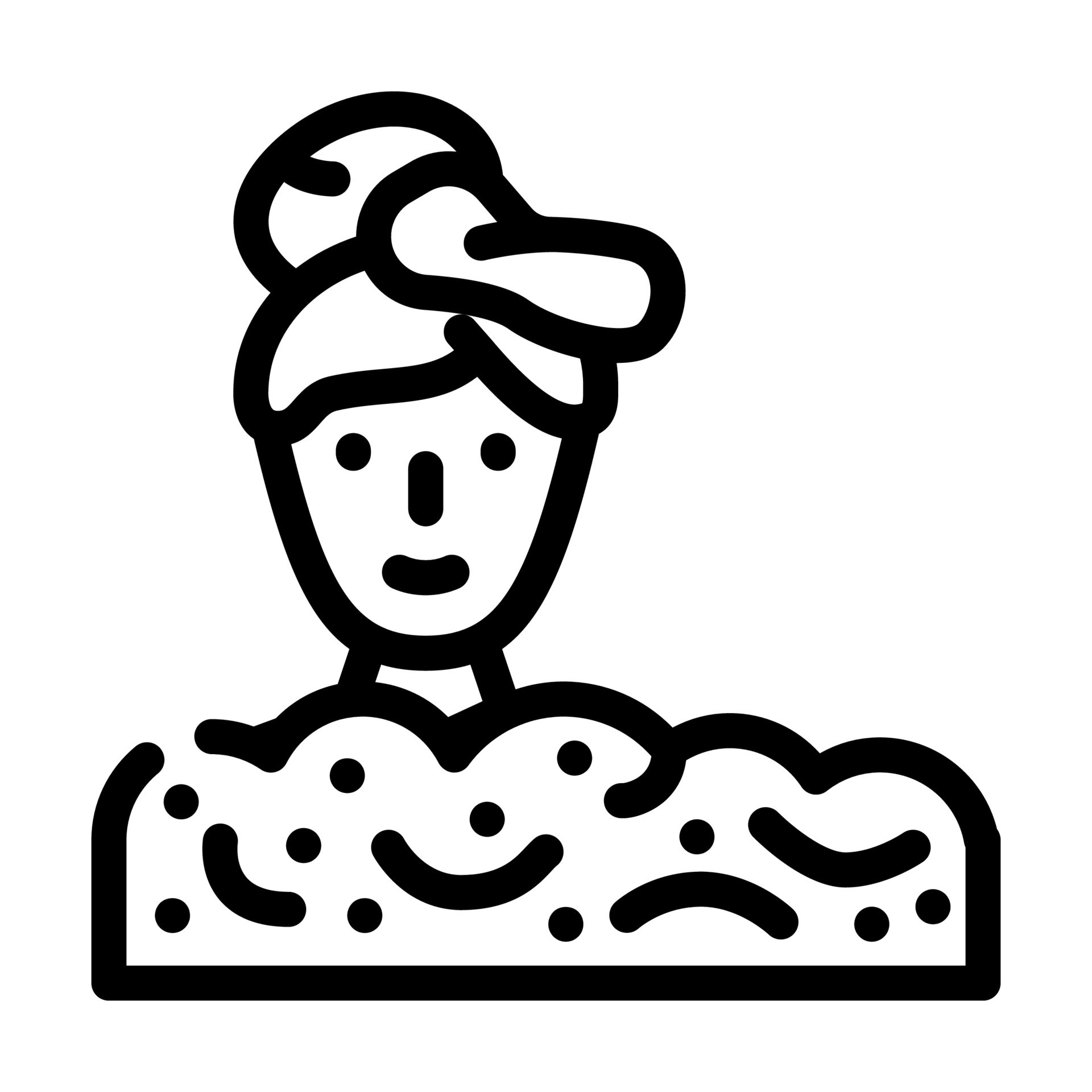 foam party in night club line icon vector illustration 8245965 Vector