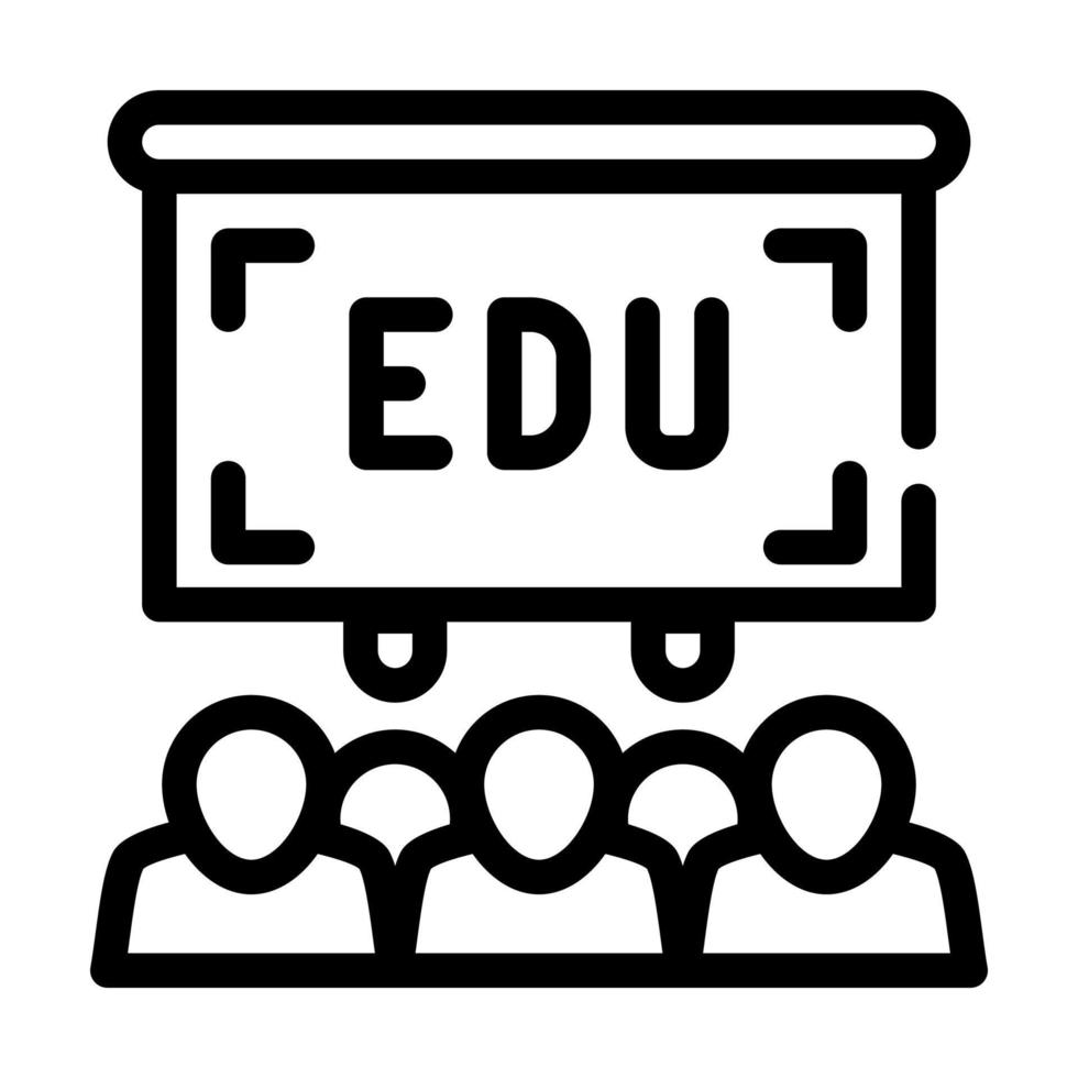 colleagues education line icon vector illustration sign