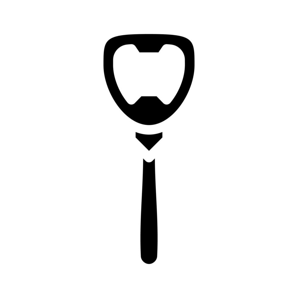 opener bartender glyph icon vector illustration