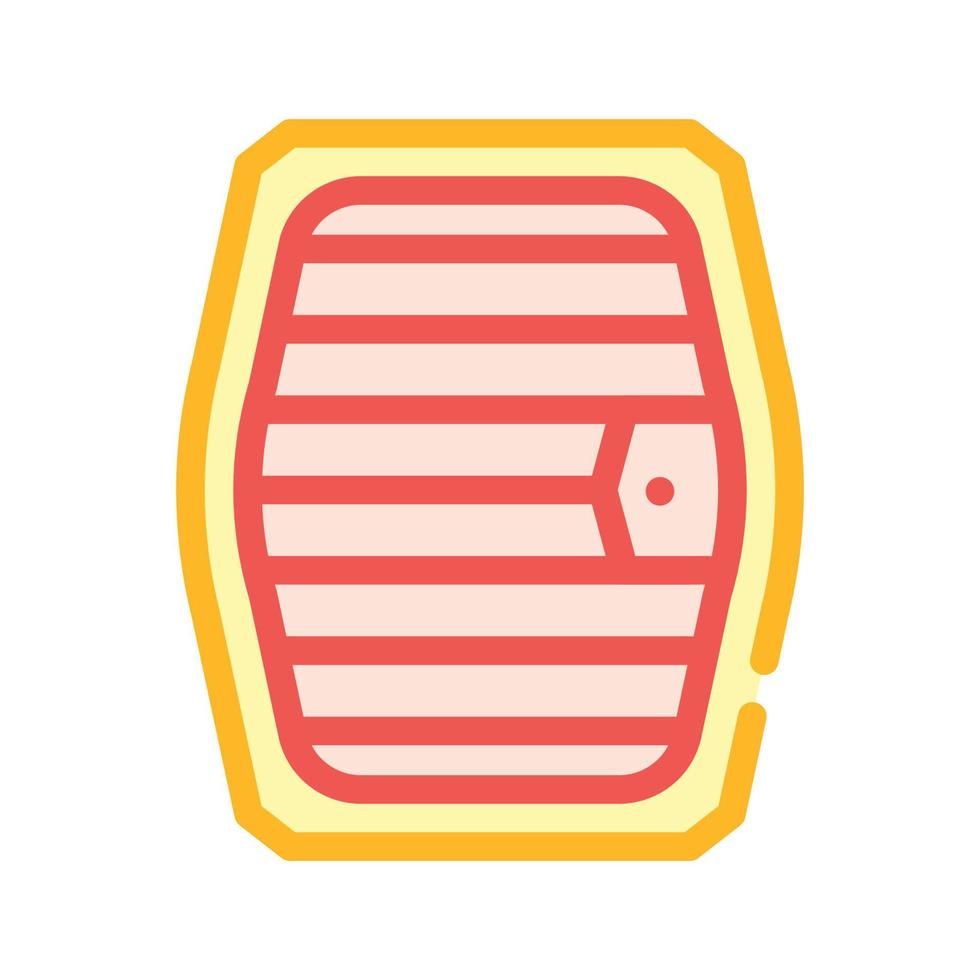carrying basket for cat transportation color icon vector illustration
