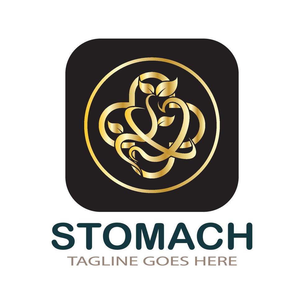 stomach care icon designs vector