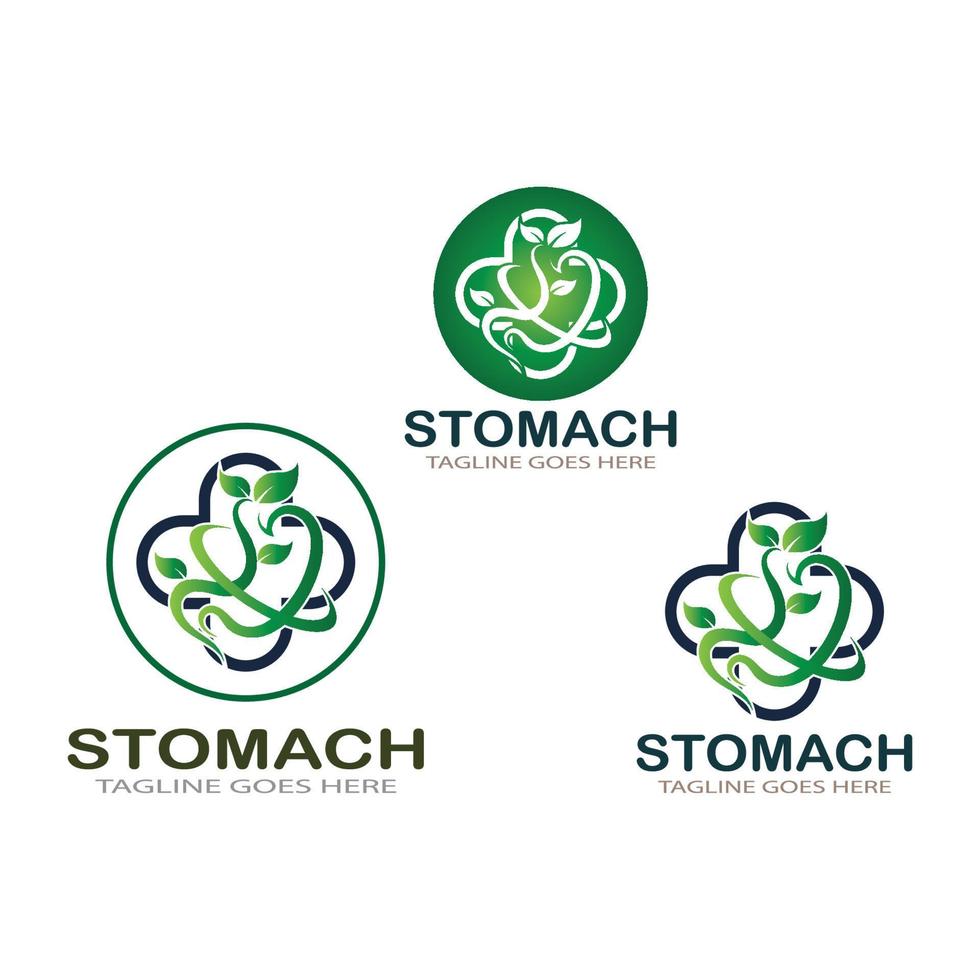 stomach care icon designs vector