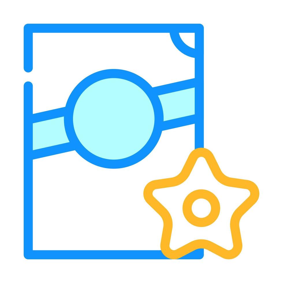 stelline pasta color icon vector illustration