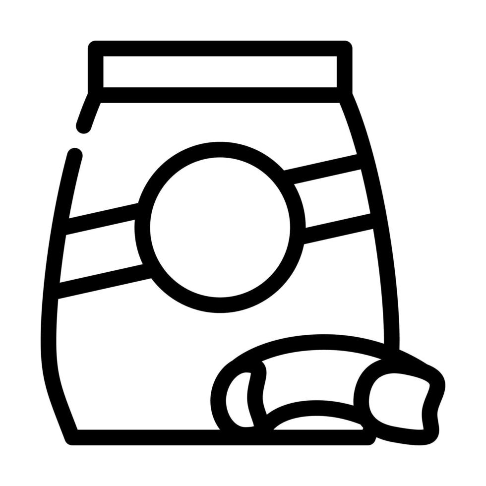 mista pasta line icon vector illustration