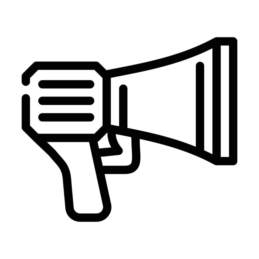 loudspeaker tool line icon vector illustration