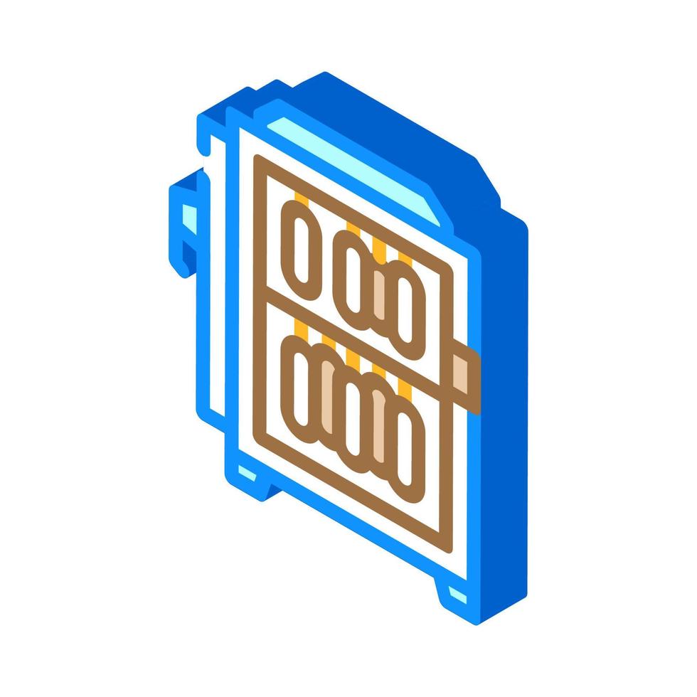 intensive cooling chamber isometric icon vector illustration