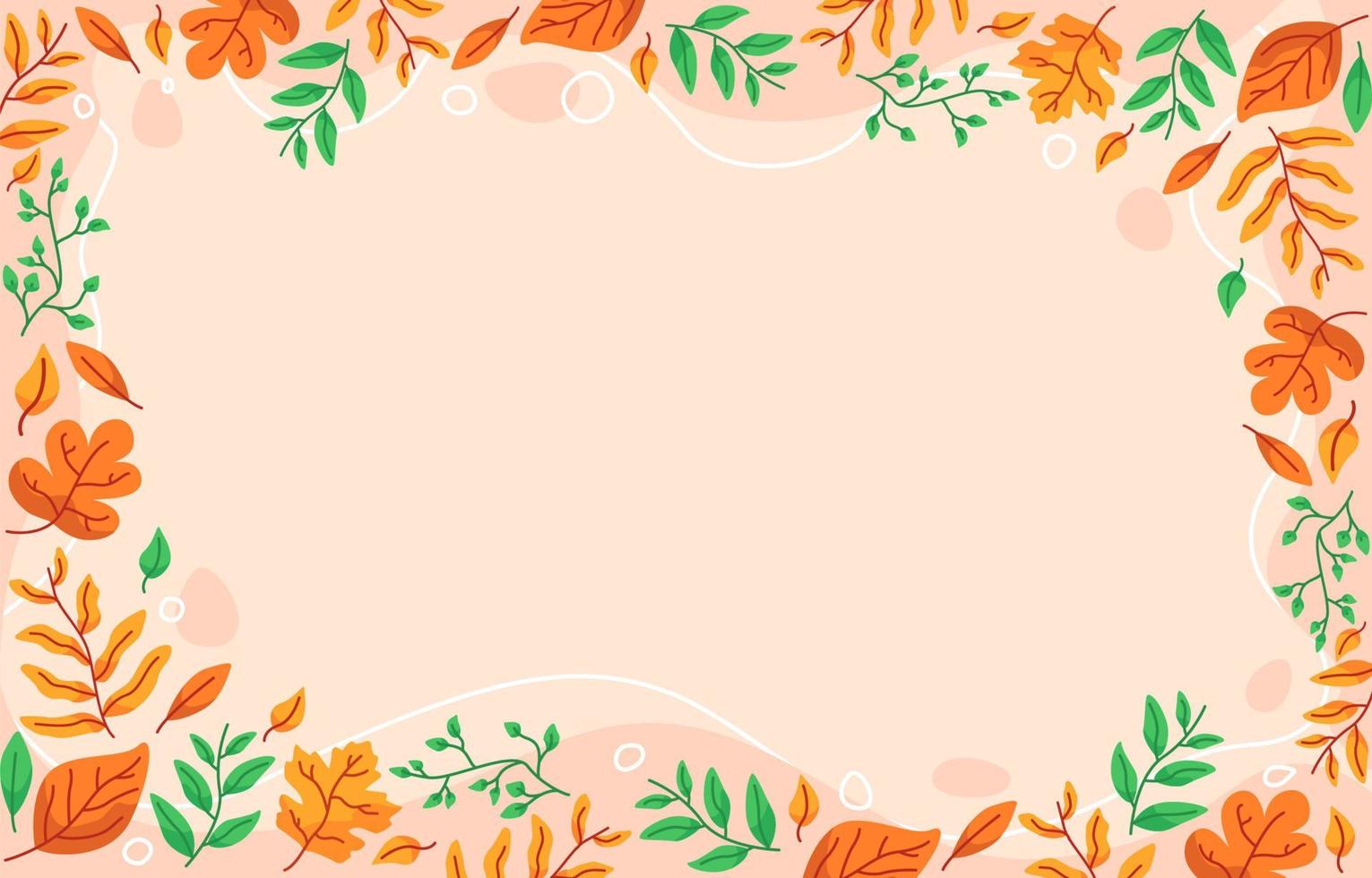 Fall floral Celebration Background border vector