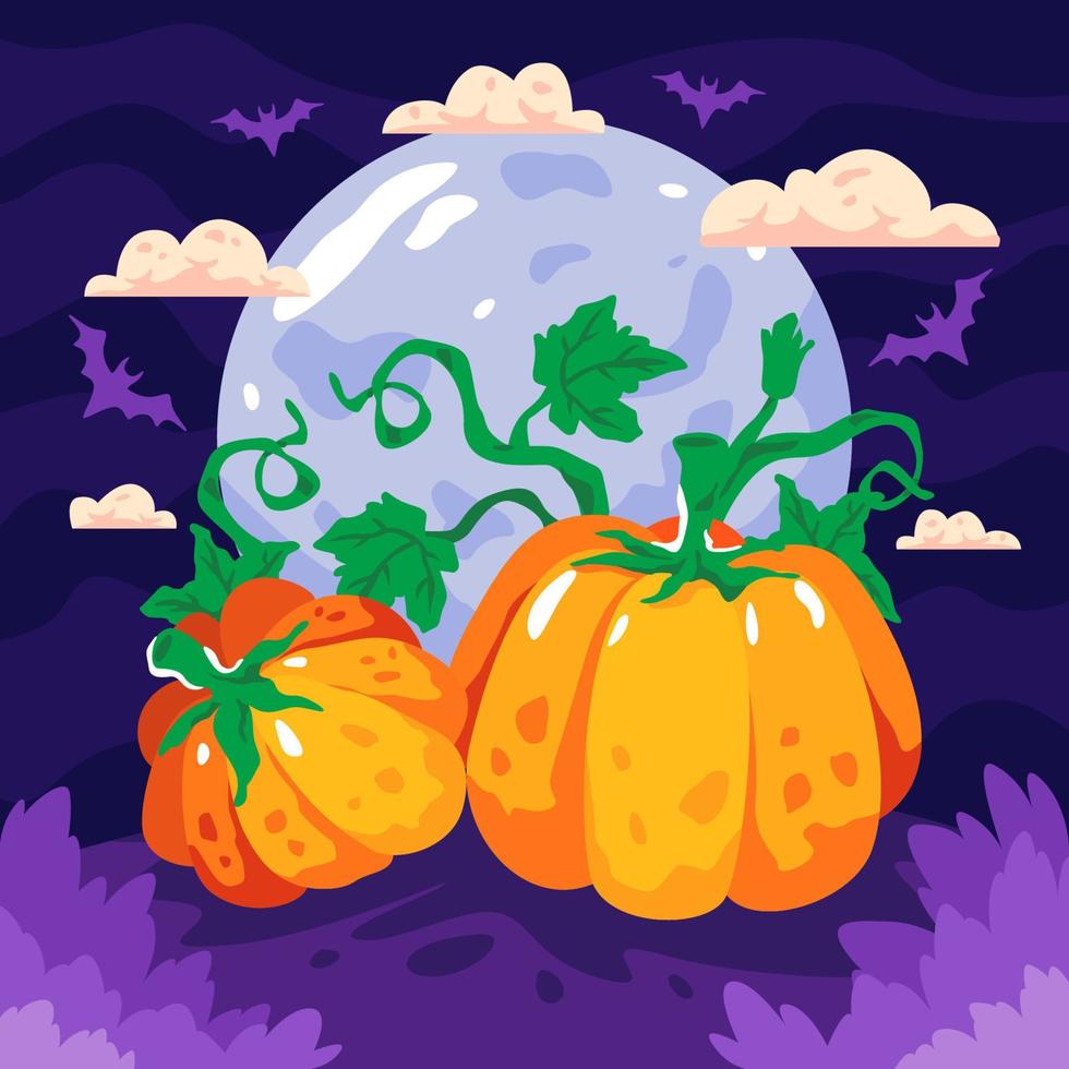 Fall Activity Concept of Pumpkin Hunt vector