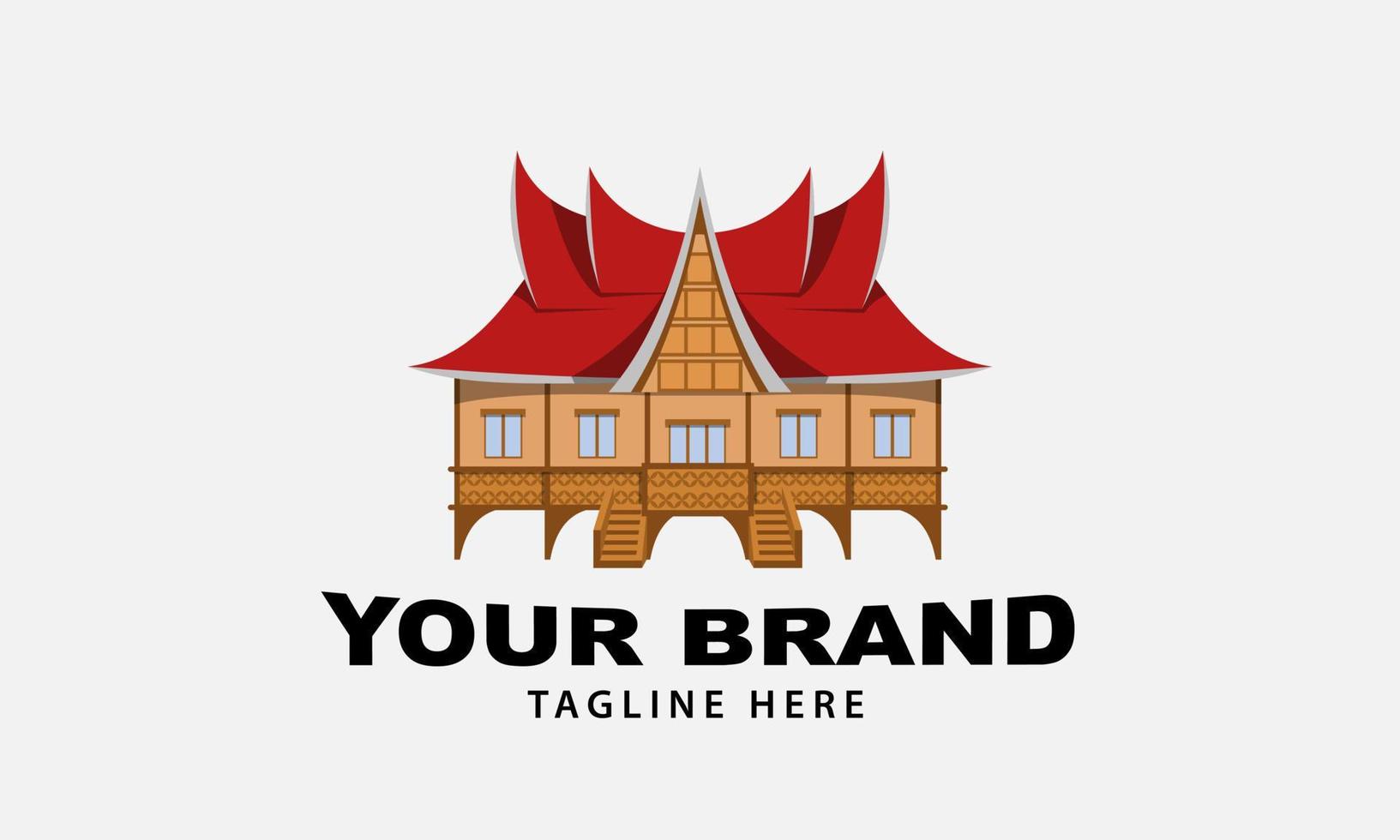Padang food logo vector