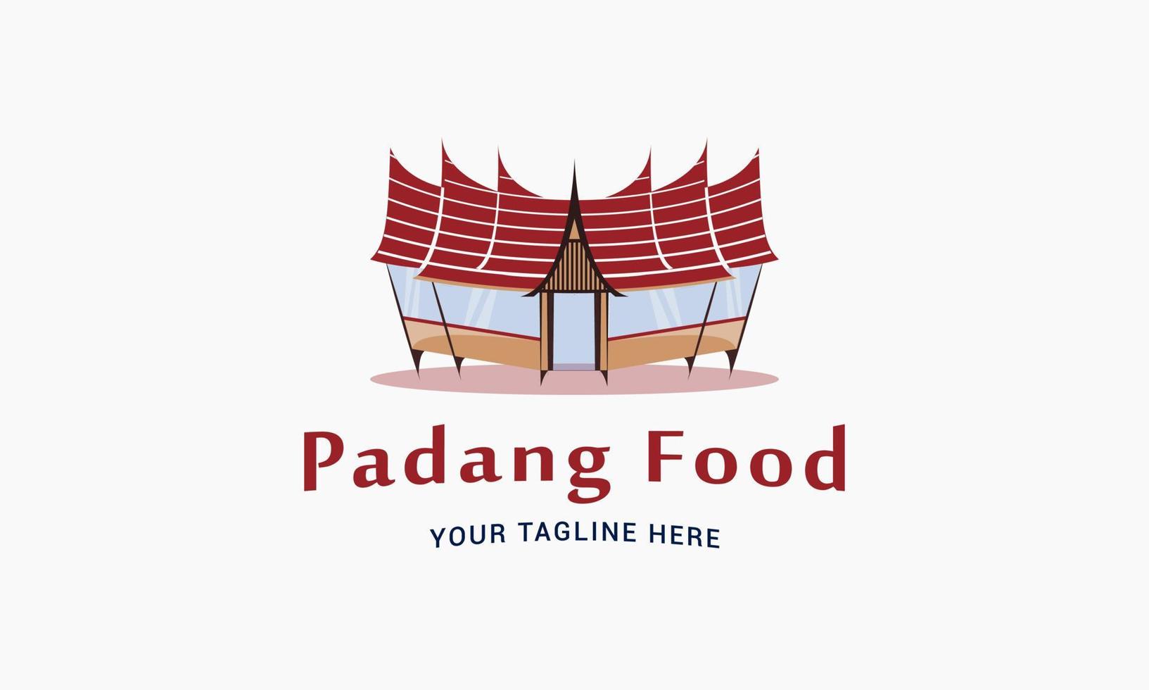 Padang food logo vector