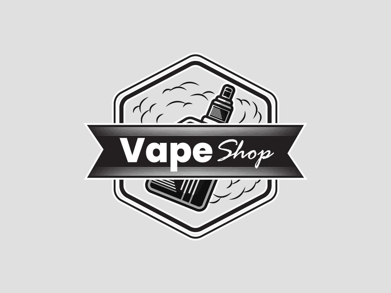 Vintage Vape Shop logo vector