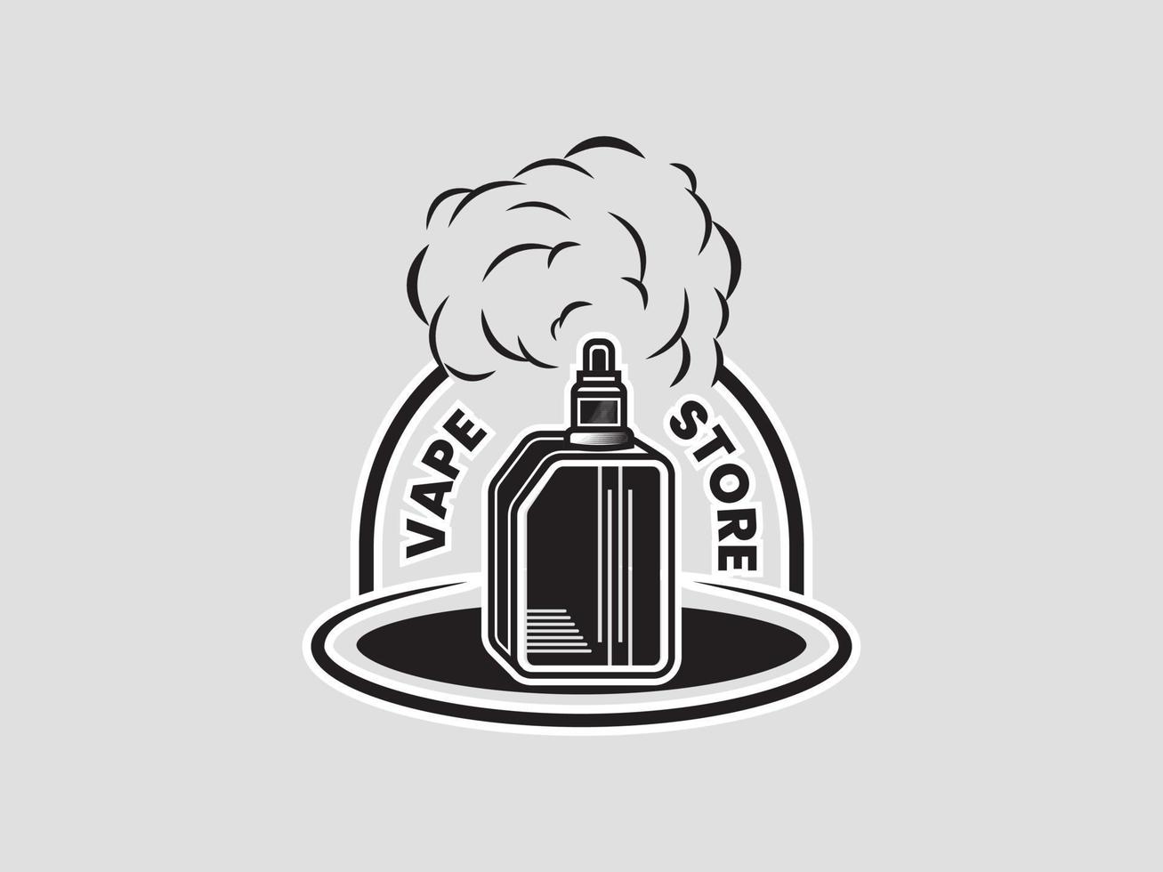 Vintage Vape Shop logo vector