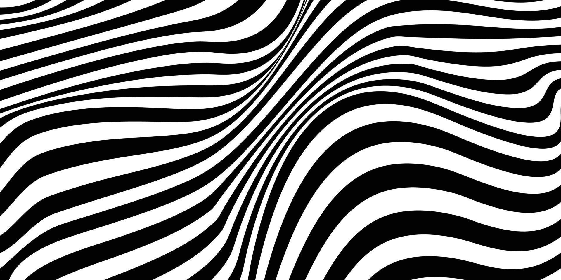 fondo en movimiento de onda abstracta en blanco y negro. vector
