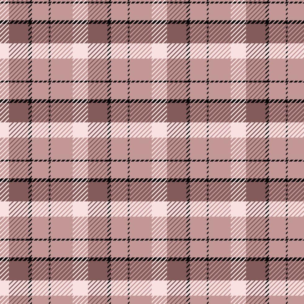 Plaid check patten in brown navy, gray,orange,black and white.Seamless fabric texture for print. vector