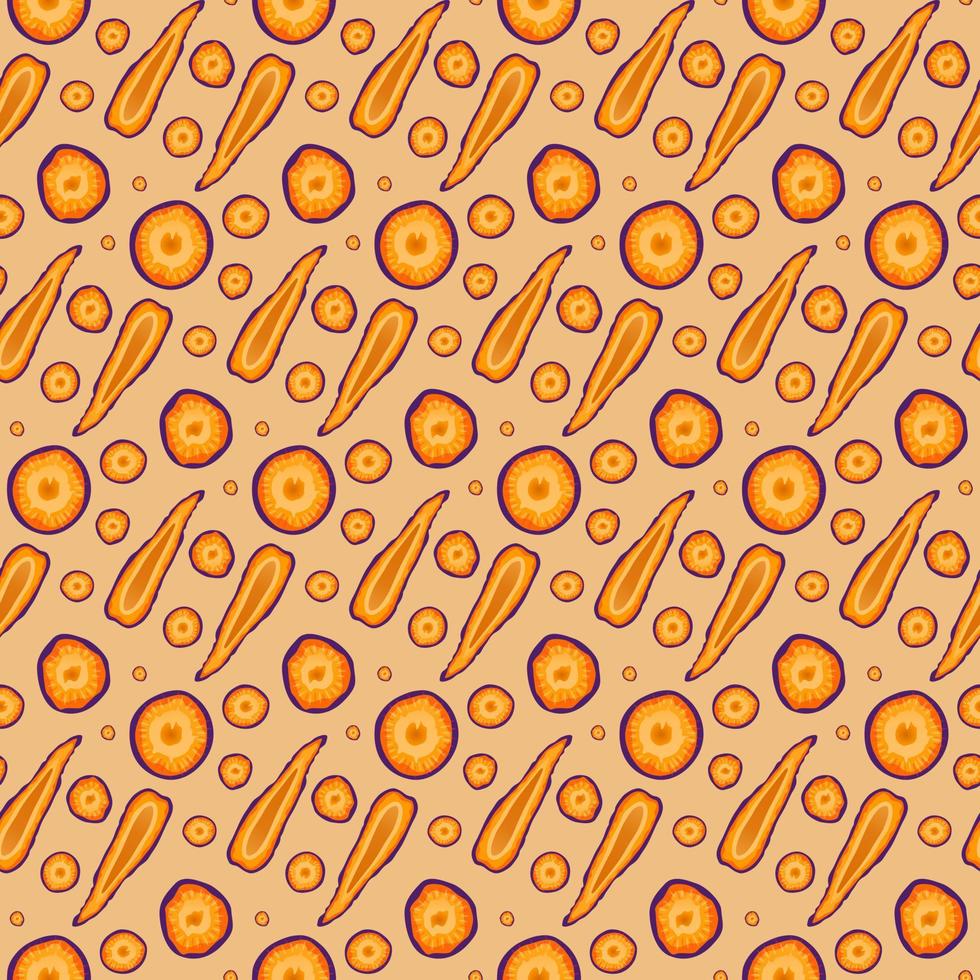 Carrot Vector Seamless Pattern