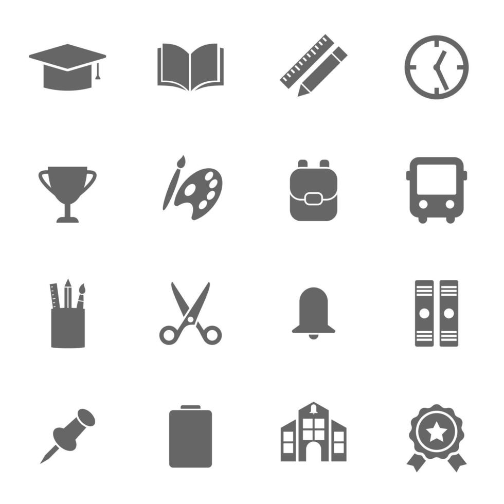 school and study simple icon vector