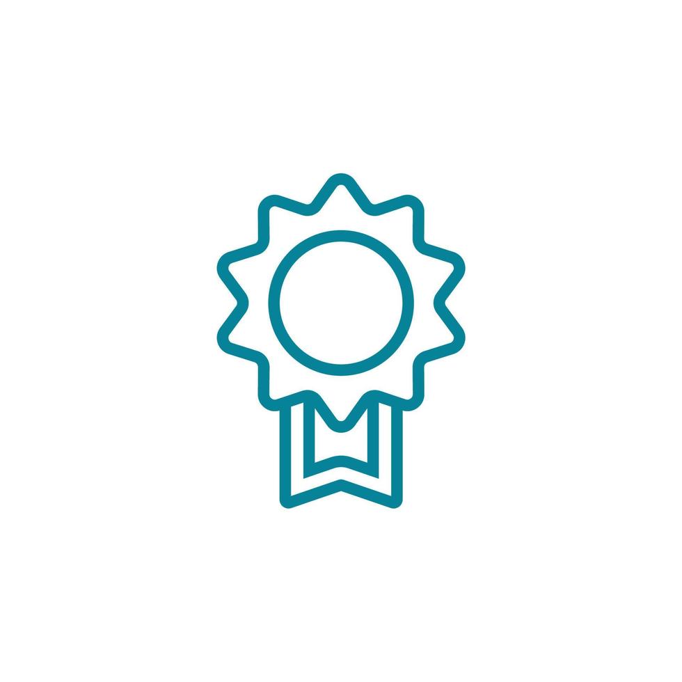 medal and award simple icon vector