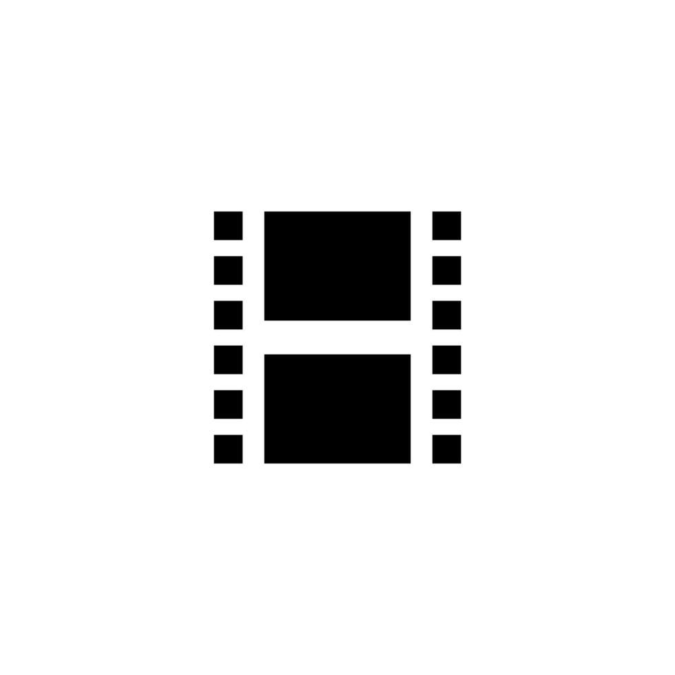 simple movie and video icon vector