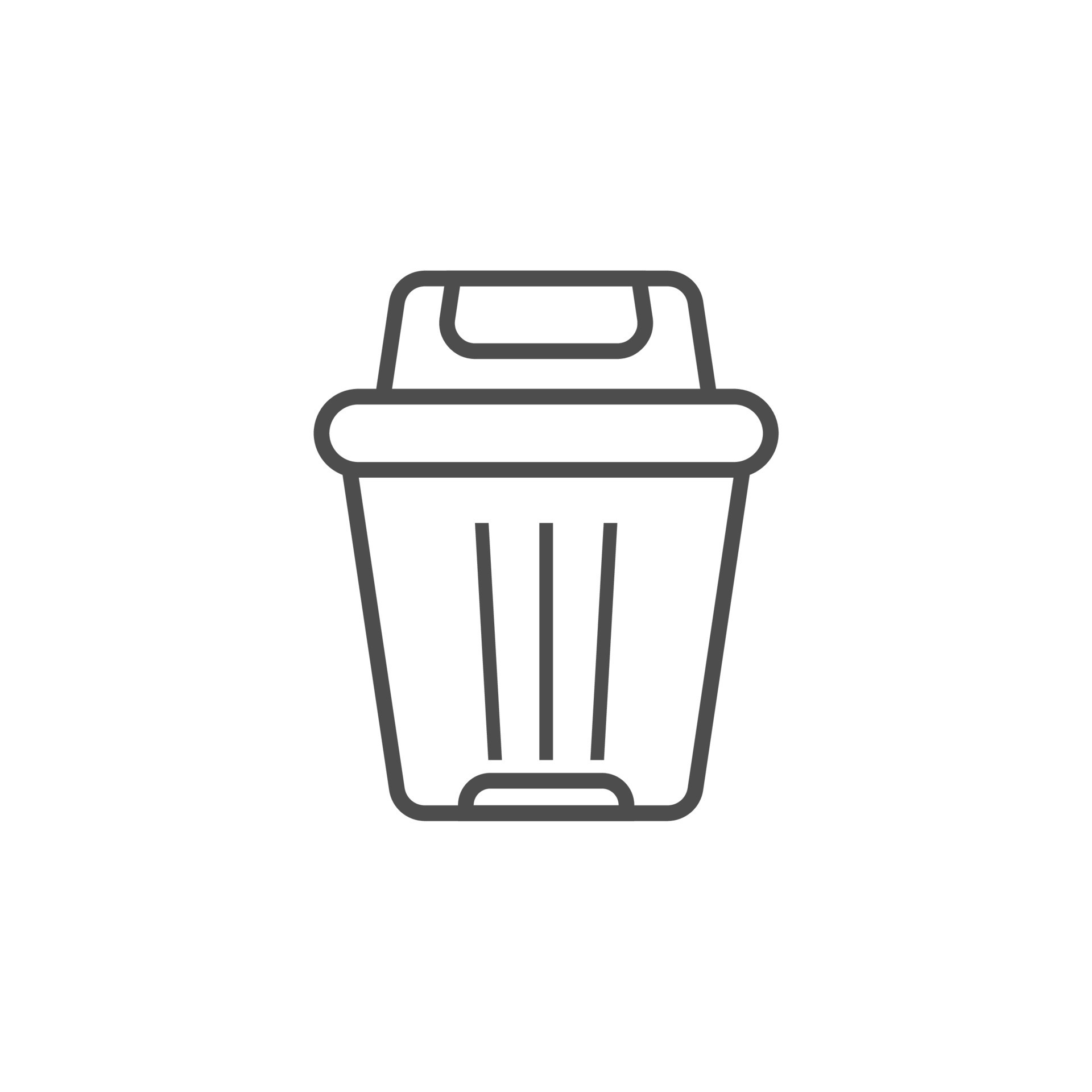 simple trash bin icon set 8247359 Vector Art at Vecteezy