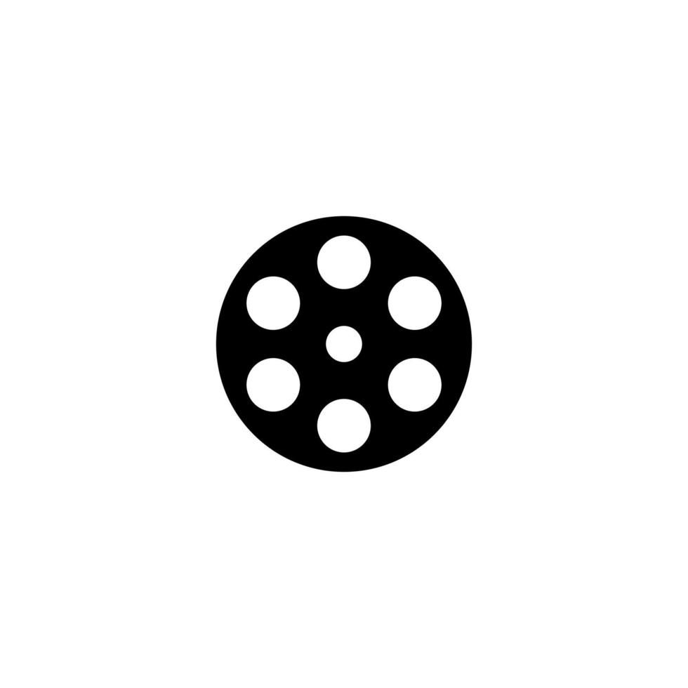 simple movie and video icon vector