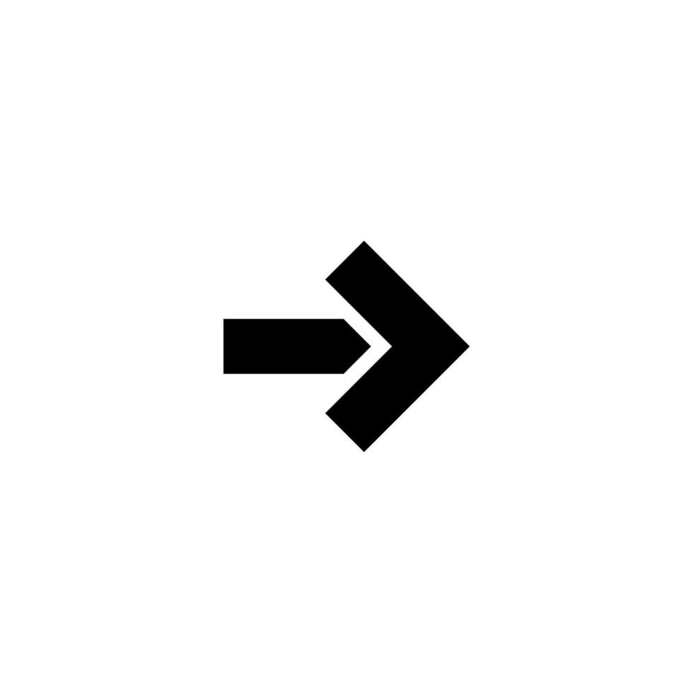 arrow and direction simple icon vector