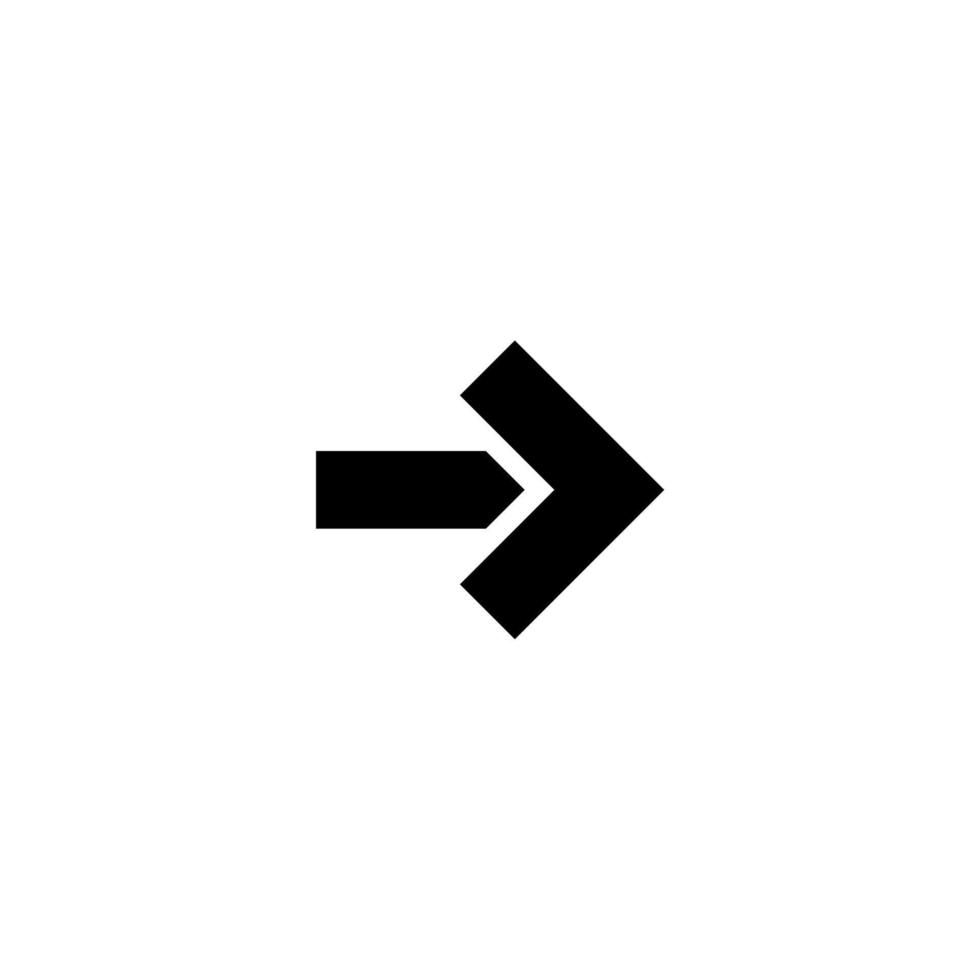 arrow and direction simple icon vector